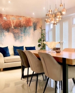 abstract wallpaper mural in dining room abstract wallpaper mural in dining room
