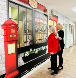 post office wall mural in dementia care home post office wall mural in dementia care home