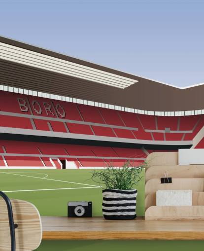 red and green middlesbrough wallpaper mural called Riverside Stadium Football Stadium for bedrooms red and green middlesbrough wallpaper mural called Riverside Stadium Football Stadium for bedrooms