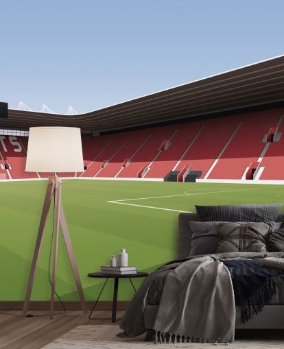 red, white and green customisable Southampton wallpaper mural called St Mary's Stadium Football Stadium for bedrooms red, white and green customisable Southampton wallpaper mural called St Mary's Stadium Football Stadium for bedrooms