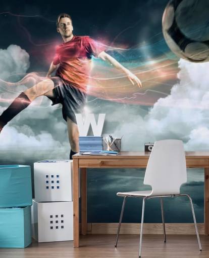Football Player Kicking Ball Wallpaper Football Player Kicking Ball Wallpaper