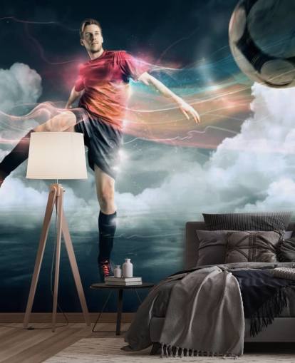 Football Player Kicking Ball Wallpaper Football Player Kicking Ball Wallpaper