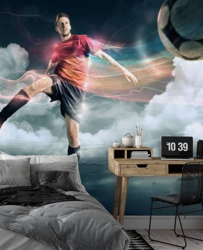 Football Player Kicking Ball Wallpaper Football Player Kicking Ball Wallpaper