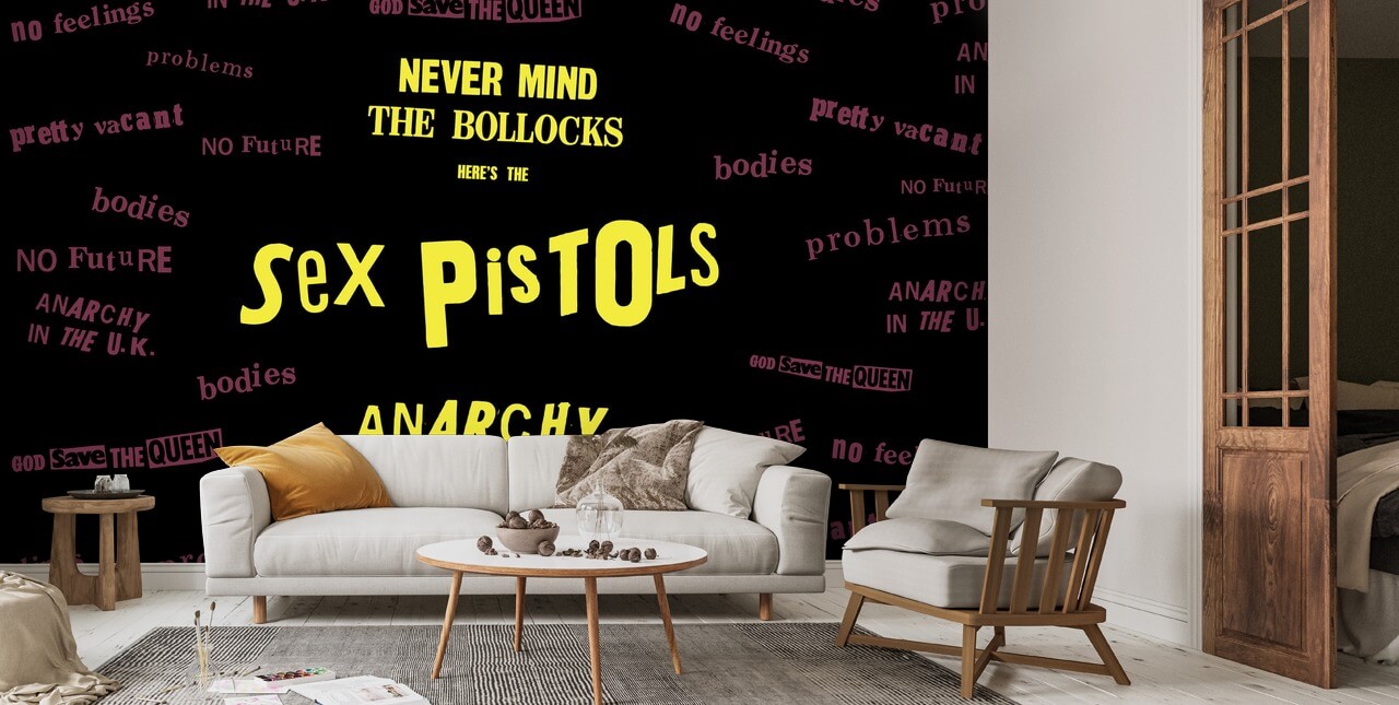 Papel Pintado Anarqu A De Sex Pistols Wallsauce Es