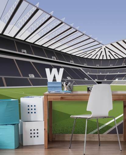 black and green newcastle united wallpaper mural called St James' Park Football Stadium by Matthew J I Wood Design & Illustration for child's bedroom black and green newcastle united wallpaper mural called St James' Park Football Stadium by Matthew J I Wood Design & Illustration for child's bedroom