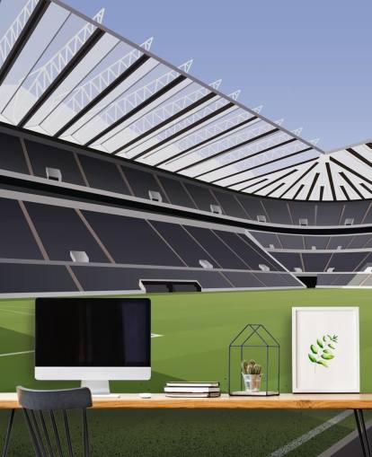 black and green newcastle united wallpaper mural called St James' Park Football Stadium by Matthew J I Wood Design & Illustration for child's bedroom black and green newcastle united wallpaper mural called St James' Park Football Stadium by Matthew J I Wood Design & Illustration for child's bedroom