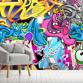 Graffiti Wallpaper & Wall Murals | Wallsauce UK