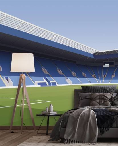 blue and green customisable leicester city wallpaper mural called King Power Stadium Football Stadium for bedrooms blue and green customisable leicester city wallpaper mural called King Power Stadium Football Stadium for bedrooms