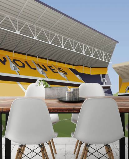 oransje, svart og grønt wolverhampton wanderers tapetmaleri kalt Molineux Stadium Football Stadium oransje, svart og grønt wolverhampton wanderers tapetmaleri kalt Molineux Stadium Football Stadium