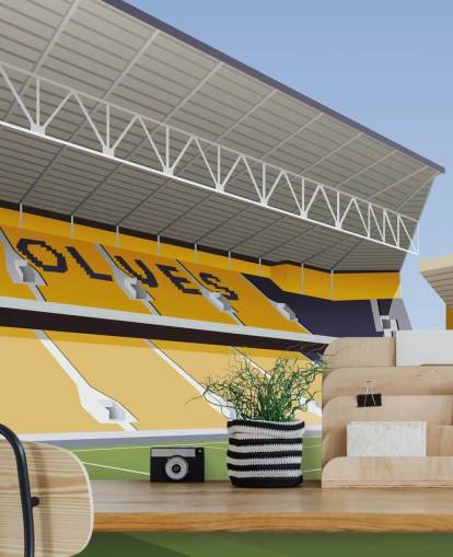 orange, black and green wolverhampton wanderers wallpaper mural called Molineux Stadium Football Stadium orange, black and green wolverhampton wanderers wallpaper mural called Molineux Stadium Football Stadium