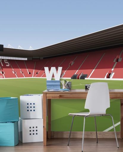 red, white and green customizable Southampton wallpaper mural called St Mary's Stadium Football Stadium for bedrooms red, white and green customizable Southampton wallpaper mural called St Mary's Stadium Football Stadium for bedrooms