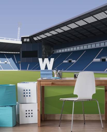 blue and green west bromwich albion wallpaper mural called The Hawthorns Football Stadium for bedrooms blue and green west bromwich albion wallpaper mural called The Hawthorns Football Stadium for bedrooms