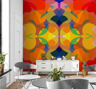 Bunte abstrakte Kunst Tapete