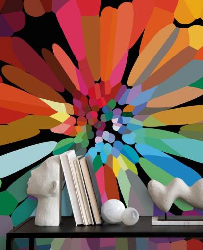 Fargerik abstrakt blomsterbakgrunn Fargerik abstrakt blomsterbakgrunn