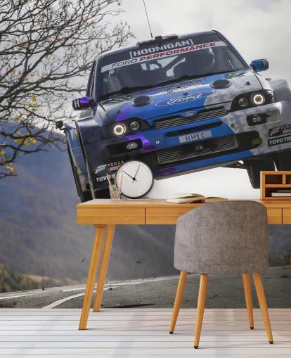 customisable rally wallpaper mural called Ken Block Valais 2019 for home offices and teen bedrooms customisable rally wallpaper mural called Ken Block Valais 2019 for home offices and teen bedrooms
