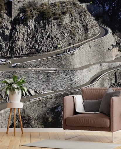 tilpassbart rallyfører tapetmaleri kalt Mikko Hirvonen Hairpin Turn for hjemmekontorer og mannshuler tilpassbart rallyfører tapetmaleri kalt Mikko Hirvonen Hairpin Turn for hjemmekontorer og mannshuler