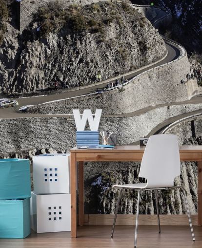 carta da parati murale personalizzabile per piloti di rally chiamata Mikko Hirvonen Hairpin Turn per casa, uffici e grotte carta da parati murale personalizzabile per piloti di rally chiamata Mikko Hirvonen Hairpin Turn per casa, uffici e grotte