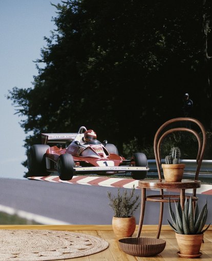 klassisk motorsport tapet kalt Niki Lauda 1976 for kontorer, soverom og mer klassisk motorsport tapet kalt Niki Lauda 1976 for kontorer, soverom og mer