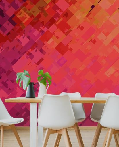 Carta da parati astratta arancione e viola Carta da parati astratta arancione e viola