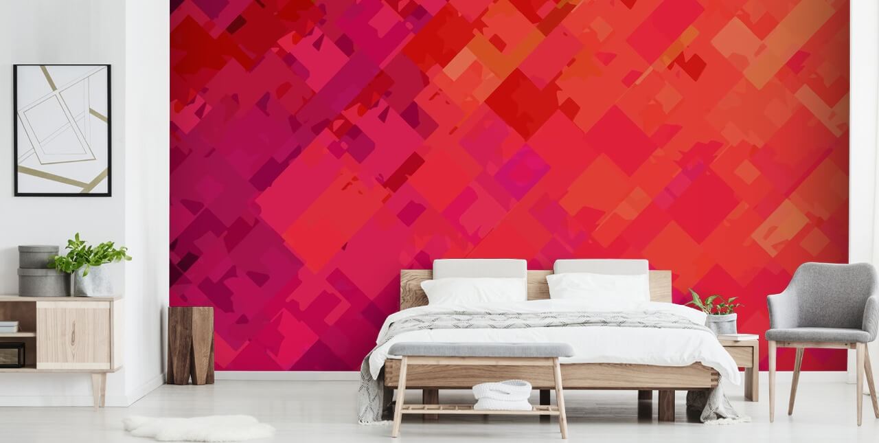 Orange and Purple Abstract Wallpaper