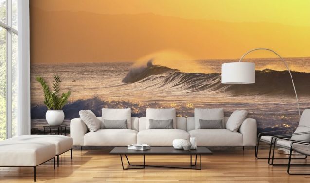sunset beach wallpaper