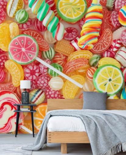 Gemengd Bonbon behang Gemengd Bonbon behang