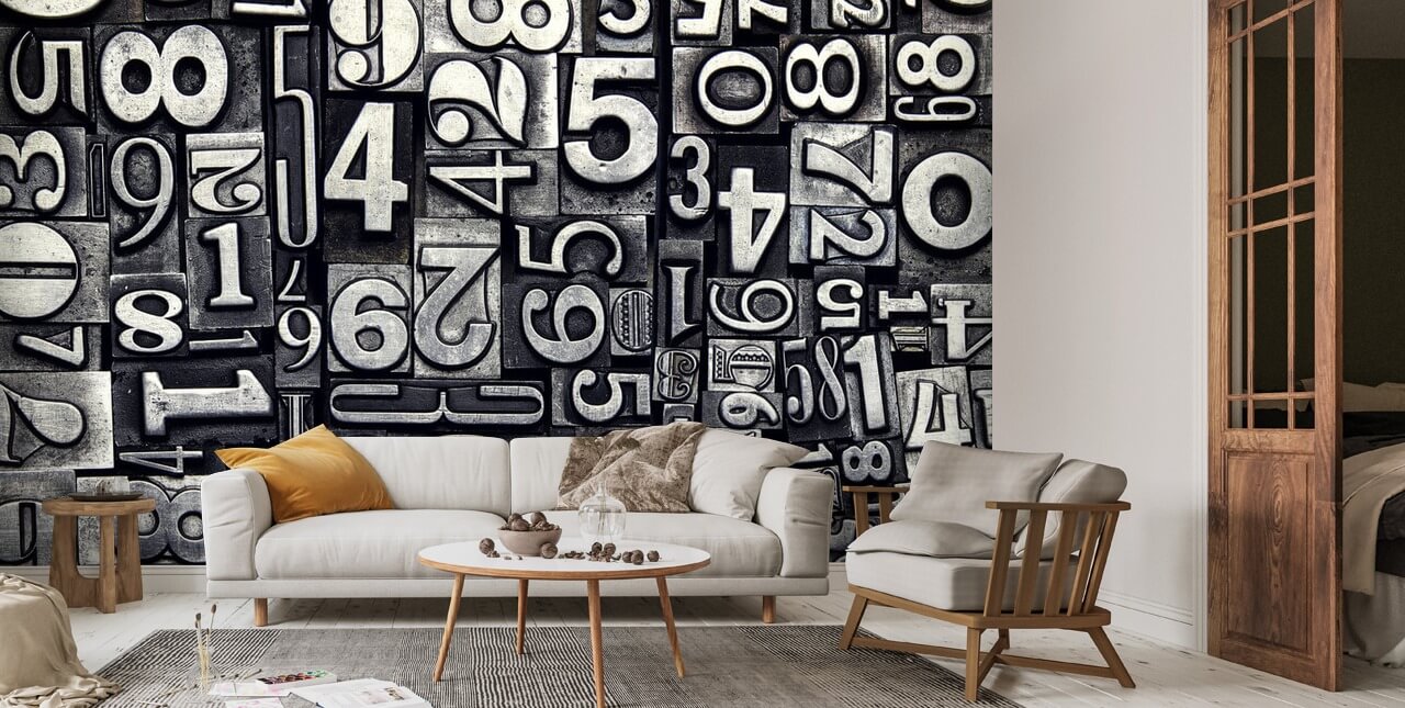 Wall Mural Education numbers wallpaper - PIXERS.US