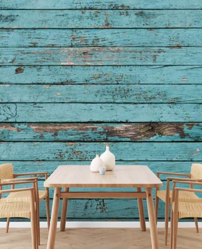 Blue Painted Rustic Wood Panel Wallpaper Blue Painted Rustic Wood Panel Wallpaper