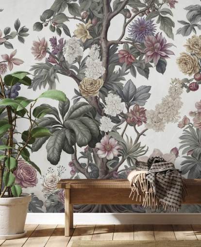 garden wallpaper mural called Bountiful Garden II by Marina Stupakova for bedrooms and living rooms garden wallpaper mural called Bountiful Garden II by Marina Stupakova for bedrooms and living rooms