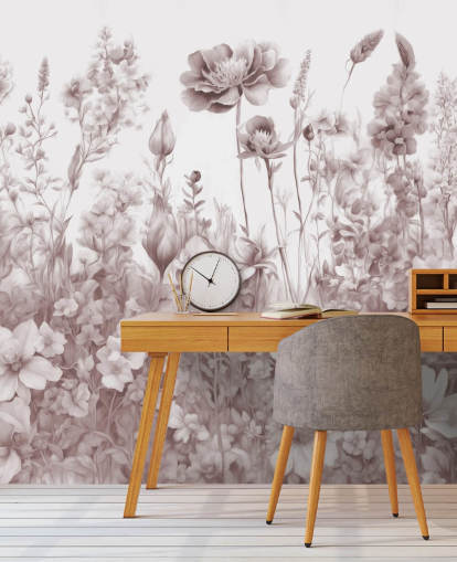 floral wallpaper mural called Flowers of My Soul II by Marina Stupakova for bedrooms and bathrooms floral wallpaper mural called Flowers of My Soul II by Marina Stupakova for bedrooms and bathrooms