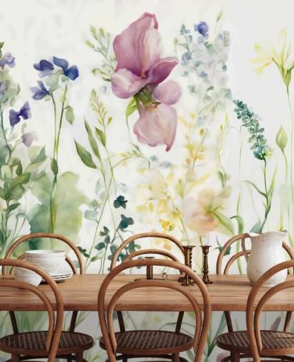 blomstertapet vægmaleri kaldet The Sofidity of Heart af Marina Stupakova til soveværelser, stuer og spisestuer blomstertapet vægmaleri kaldet The Sofidity of Heart af Marina Stupakova til soveværelser, stuer og spisestuer