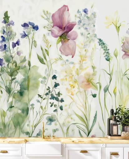 papier peint floral intitulé The Softness of Heart de Marina Stupakova pour les chambres, les salons et les salles à manger papier peint floral intitulé The Softness of Heart de Marina Stupakova pour les chambres, les salons et les salles à manger