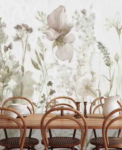 floral wallpaper mural called The Softness of Heart II by Marina Stupakova for bedrooms and lounges floral wallpaper mural called The Softness of Heart II by Marina Stupakova for bedrooms and lounges