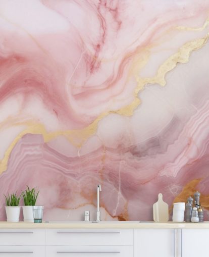 pink and gold marble wallpaper mural called Pink and Gold Marble for bedrooms and bathrooms pink and gold marble wallpaper mural called Pink and Gold Marble for bedrooms and bathrooms