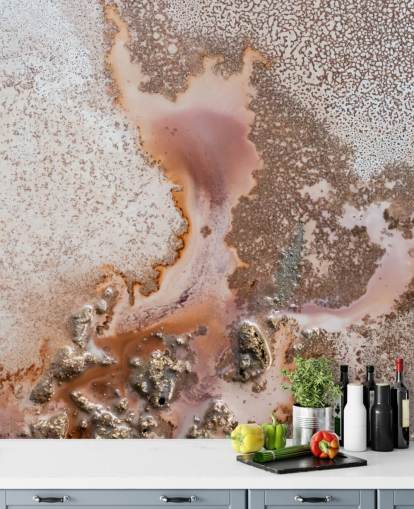 pink and peach customisable abstract wall mural called Discovery by Petra Meikle de Vlas pink and peach customisable abstract wall mural called Discovery by Petra Meikle de Vlas