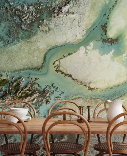 light green customisable abstract wall mural called Evergreen by Petra Meikle de Vlas light green customisable abstract wall mural called Evergreen by Petra Meikle de Vlas