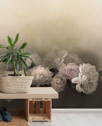 tilpasset vintage blomstermaleri kalt Amoura av Loris Drago for spisestuer og ganger tilpasset vintage blomstermaleri kalt Amoura av Loris Drago for spisestuer og ganger