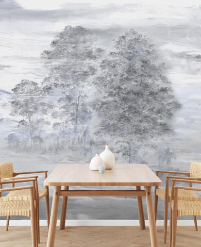 grått og beige tilpassbart abstrakt landskapsmaleri kalt Velaria av Loris Drago grått og beige tilpassbart abstrakt landskapsmaleri kalt Velaria av Loris Drago