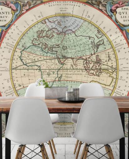 custom ancient map mural called The Hemisphere of the Old World for home offices, schools and more custom ancient map mural called The Hemisphere of the Old World for home offices, schools and more