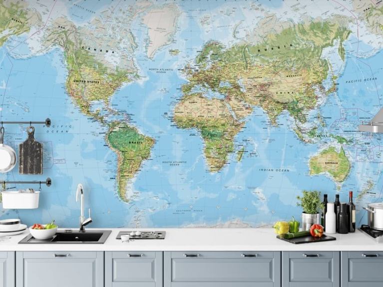 world atlas wallpaper