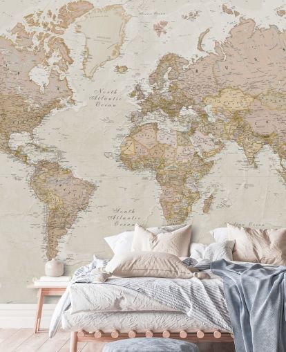 light brown customisable world map wallpaper mural called Antique World Map by Lovell Johns for bedrooms light brown customisable world map wallpaper mural called Antique World Map by Lovell Johns for bedrooms