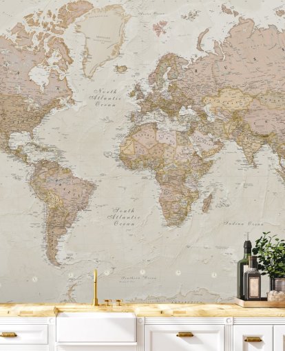light brown customisable world map wallpaper mural called Antique World Map by Lovell Johns for bedrooms light brown customisable world map wallpaper mural called Antique World Map by Lovell Johns for bedrooms