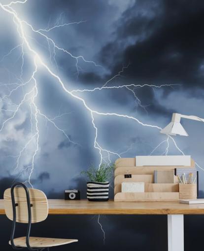 Lightening and Night Sky Wallpaper Lightening and Night Sky Wallpaper