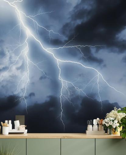 Lightening and Night Sky Wallpaper Lightening and Night Sky Wallpaper