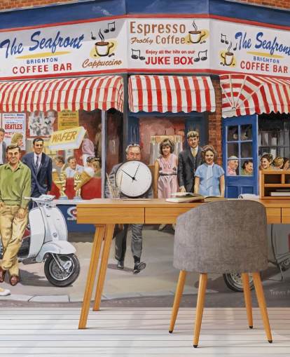 old fashioned cafe in Brighton wallpaper old fashioned cafe in Brighton wallpaper