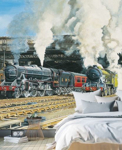 old steam trains in the train station wallpaper old steam trains in the train station wallpaper