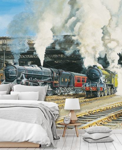 old steam trains in the train station wallpaper old steam trains in the train station wallpaper