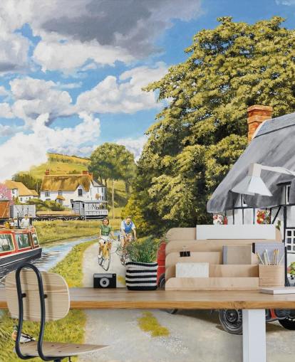 Parcel For Canal Cottage Wall Mural Parcel For Canal Cottage Wall Mural