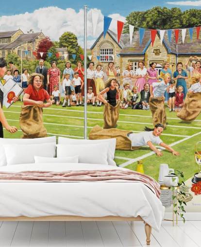 barnas landsby sport dag tapet barnas landsby sport dag tapet