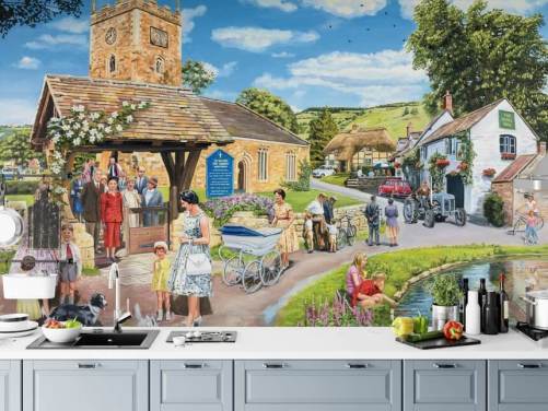 church village wallpaper